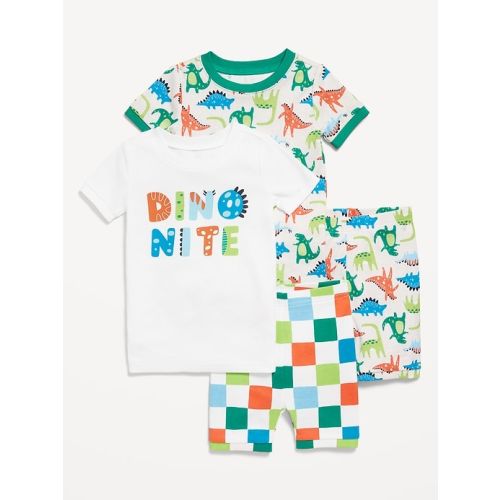Snug-Fit Graphic Pajama 4-Piece Set for Toddler & Baby