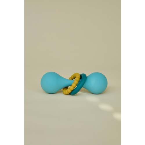 The Gumdrop Rattle + Teether || Blueberry