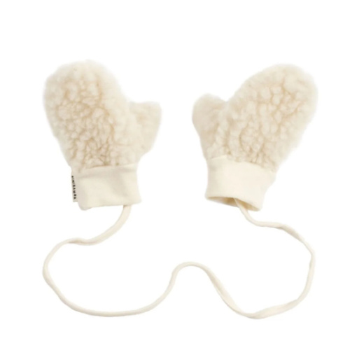 BINIBAMBA Milk Merino Wool Baby Mittens