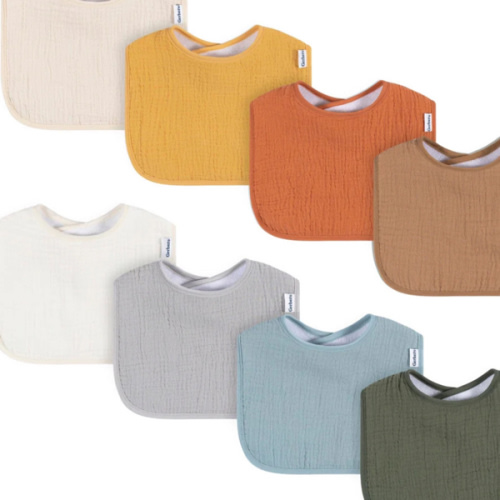 8-Pack Baby Neutral Warm Shades Muslin Drooling Bibs – Gerber Childrenswear
