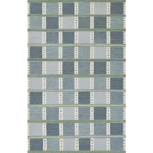 Joss & Main Freya Scandi Hand Woven Wool Blend Blue Area Rug & Reviews | Joss & Main