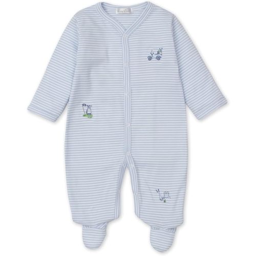 kissy kissy Baby-Boys Infant Hole In One Stripe Footie