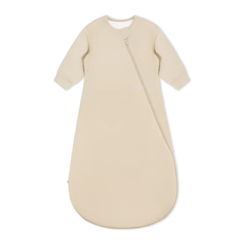 Organic Cotton & Camel Wool Long Sleeve Sleep Sack 2.5 TOG - Beige