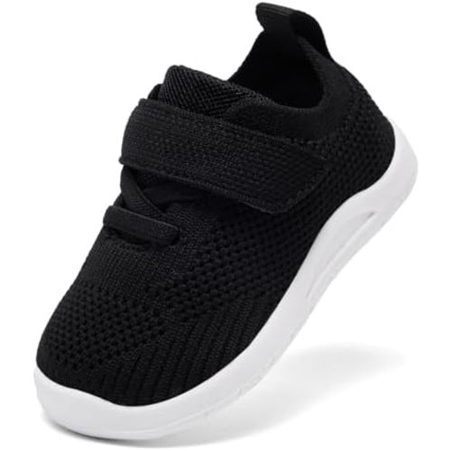 MORENDL Toddler Sneakers Baby Non-Slip Lightweight Breathable Barefoot Shoes Infant Tennis Walking Shoes
