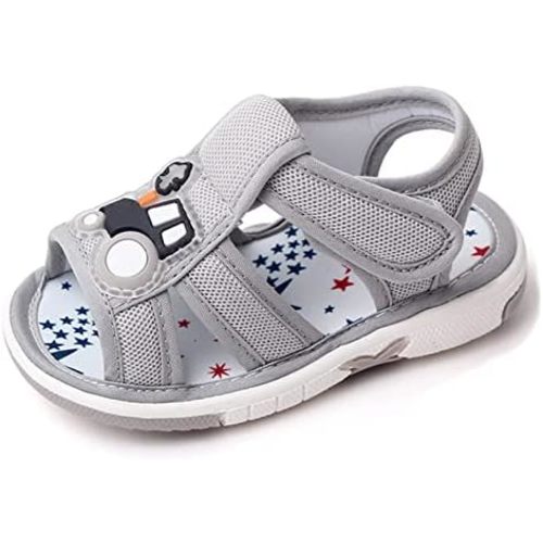 OAISNIT Baby Boy Girl Summer Sandals Infant Squeaky Shoes Lightwight Non-Slip Toddler First Walkers