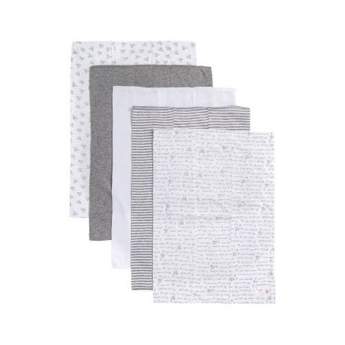 Assorted 5-Pack Organic Cotton Burp Cloths