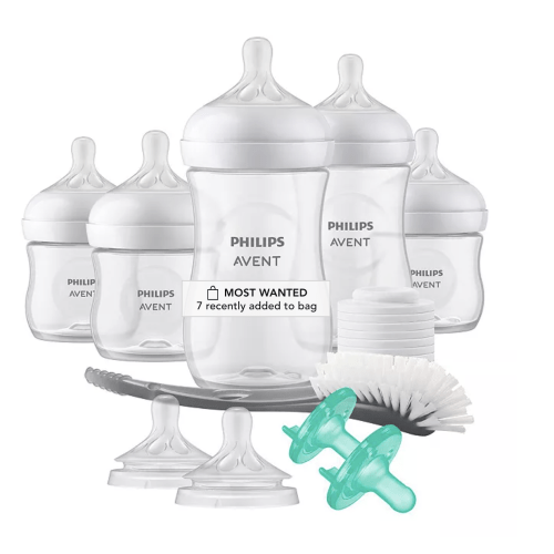 Natural Baby Bottle with Natural Response Nipple Newborn Baby Gift Set