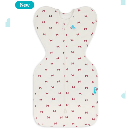 Swaddle Up™ 1.0 TOG Cotton Cream Bows