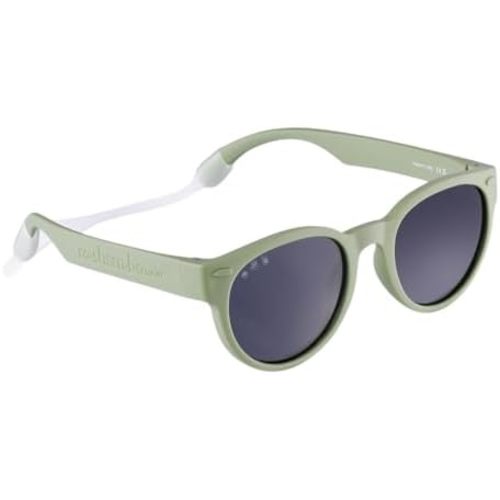 ROSHAMBO Unbreakable Baby Sunglasses - Italian Made Polarized with Strap - BPA Free Boys Girls - Round Shades