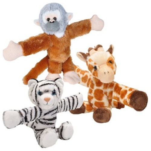 Wild Republic Huggers Plush Zoo Animals - Set of 3