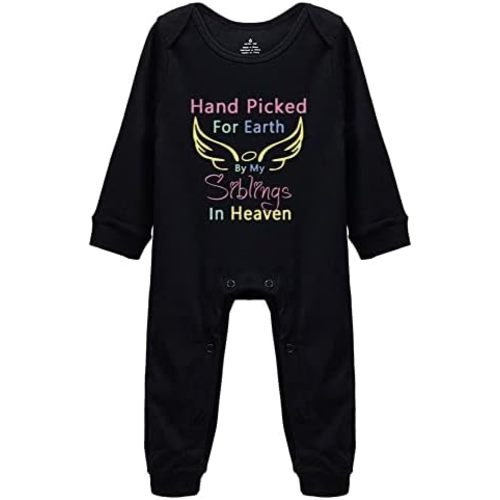 Hand Picked for Earth by My Siblings in Heaven Baby Bodysuit Romper