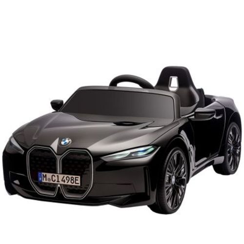 Aosom Electric Car for Kids, 12V Licensed BMW Ride-on Car with 2.4G Remote Control, Suspension System, Horn Honking, Music, Lights, Black