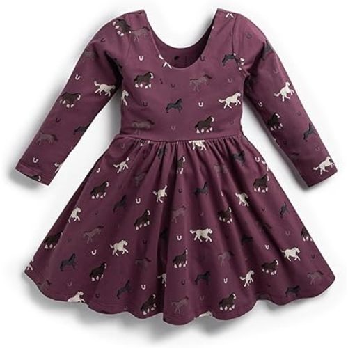 Monica + Andy Girls Organic Long Sleeve Let's Dance Dress