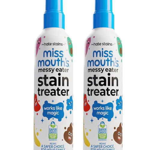 Miss Mouth's Messy Eater Stain Treater Spray - 4oz 2 Pack Stain Remover - Newborn & Baby Essentials - No Dry Cleaning Food, Grease, Coffee Off Laundry, Underwear, Fabric