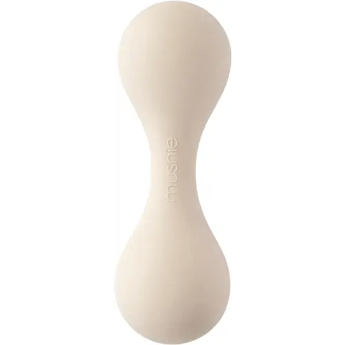 mushie Silicone Baby Shaker Rattle Toy | Ages 3+ Months (Shifting Sand)