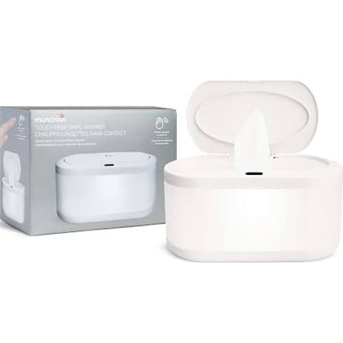 Munchkin Touch Free Baby Wipe Warmer with Nightlight & Motion Sensor, White