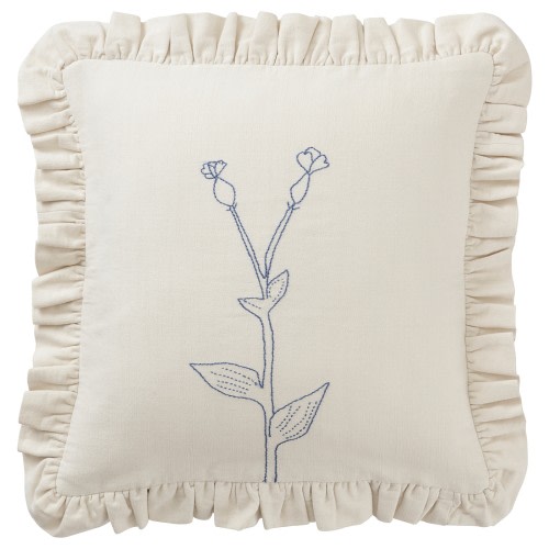 ÅKERNEJLIKA Cushion cover - white embroidery 20x20 "