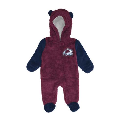 Colorado Avalanche Infant Stay Napping Fleece Bunting Full-Zip Sleeper
