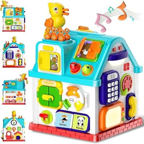 Toddler Toys for 1 Year Old Girl & Boy Gifts, Christmas &1st Birthday Gifts Toys for Ages 0-2, 20-in-1 Musical Learning House Baby Toys 6-12 12-18 Months, Montessori Sensory Toys for Toddlers 1-3