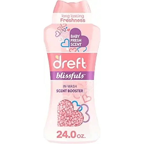 Dreft Blissfuls In-Wash Laundry Scent Booster Beads, Baby Fresh Scent, 24 oz