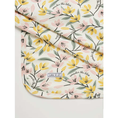 Consider the Lilies Swaddle Cotton – Holy Pals