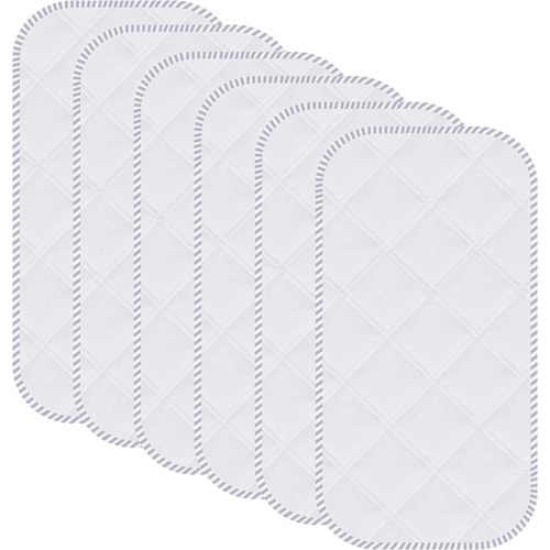 Sunny zzzZZ 6 Pack Baby Waterproof Changing Pad Liners - Quilted Thicker Ultra Soft Changing Table Cover Liners - Durable & Easy to Clean - White - 23" x 11"