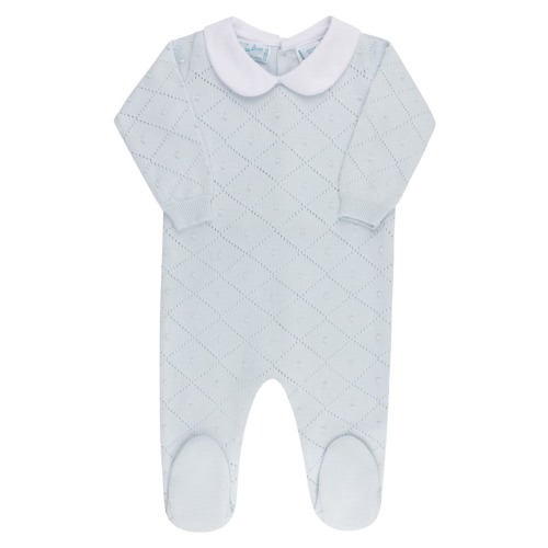 Peter Pan Diamond Knit Romper