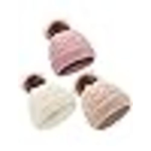 Amazon.com: DANMY Baby Beanie Hat, Infant Newborn Toddler Winter Warm Knit Cap for Little Boys Girls, Winter Warm Hat (6-36 Months, white/beige/pink-3PCS): Clothing, Shoes & Jewelry