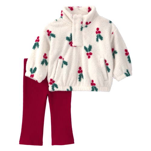 Carter's Child of Mine Baby Girl Pullover and Pant Outfit Set, 2-Piece, Sizes 0/3 -24 Months