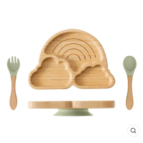 Cloud Cradle Bamboo Suction Plate Set