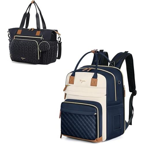 Baby Diaper Bag Backpack, Large, Blue, Waterproof, Lightweight, Reusable, 16 Pockets, Changing Pad, Insulated Bottle Compartments, Unisex, 0-3 Years