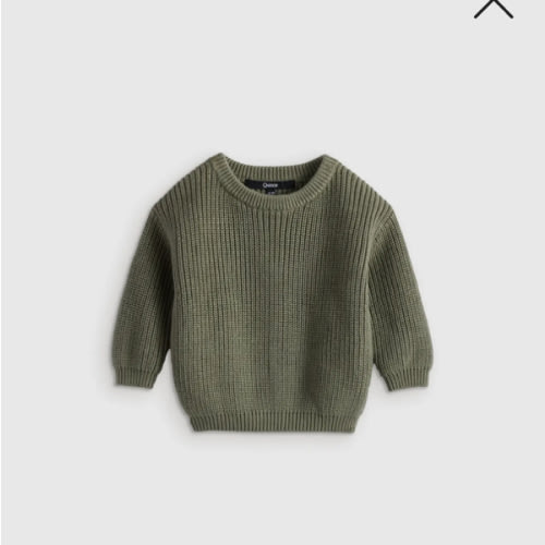 100% Organic Cotton Fisherman Tunic Sweater in Agave