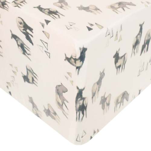 Premium Knit Fitted Crib Sheet - Cody