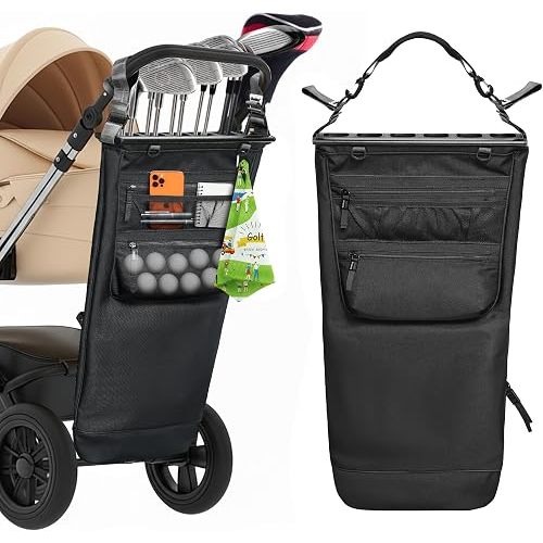 Ghaklna Golf Bag Attaches to Stroller for Golf Parents & Family Golf Time