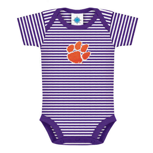 Clemson Tigers Striped Bodysuit