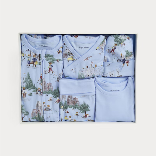 Polo Bear Cotton 6-Piece Gift Set