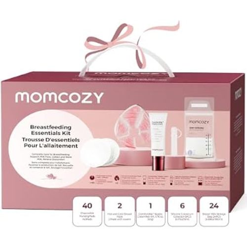 Momcozy 73PC Breastfeeding Essentials Kit,New Moms Postpartum Essentials