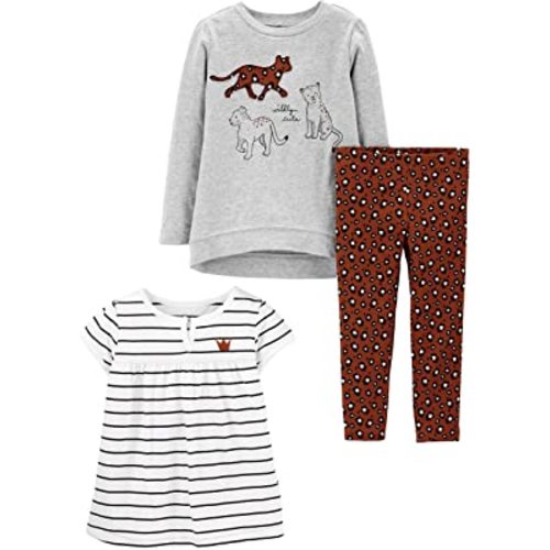 Simple Joys by Carter's Baby Girls' 3-piece Playwear Set