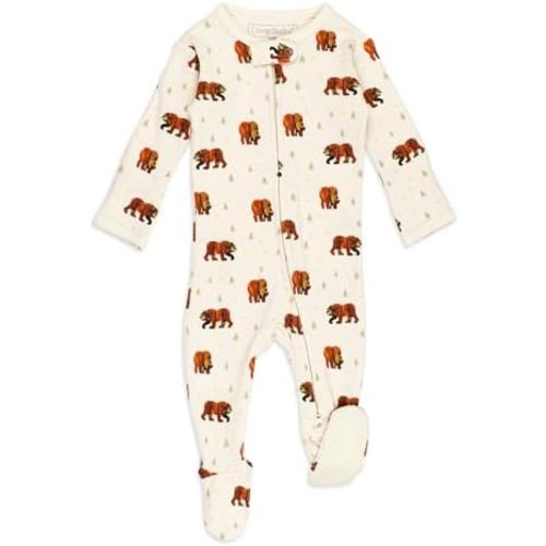 L'ovedbaby Unisex Baby Organic 2-Way Zipper Footie