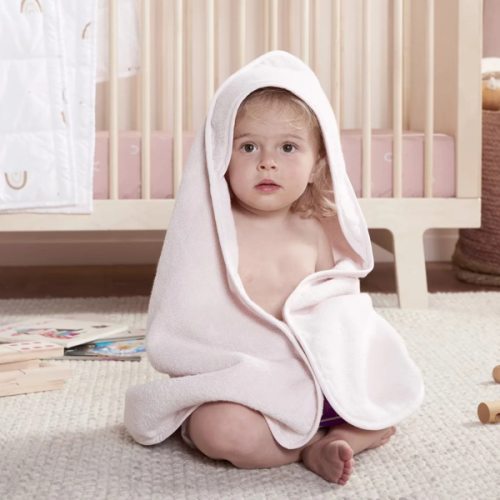 Organic Hooded Toddler Towel (Blush) – Parachute Home