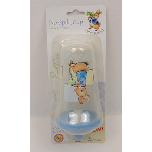 Peter Rabbit No Spill Sippy Cup Screw on Lid Plastic Children Toddler 9oz Blue