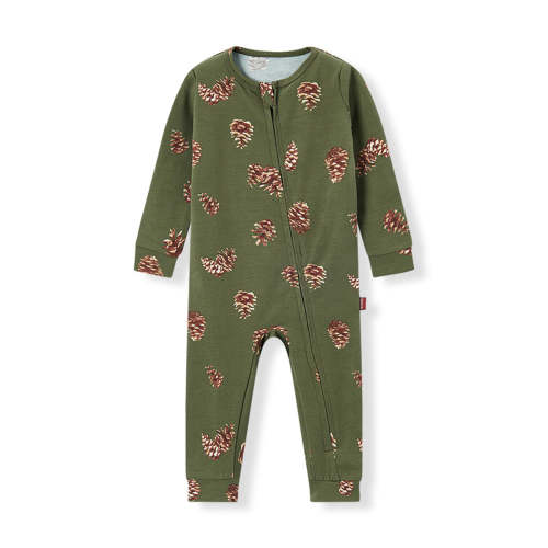 Pinecone Cotton Stretch Zipper Pajama