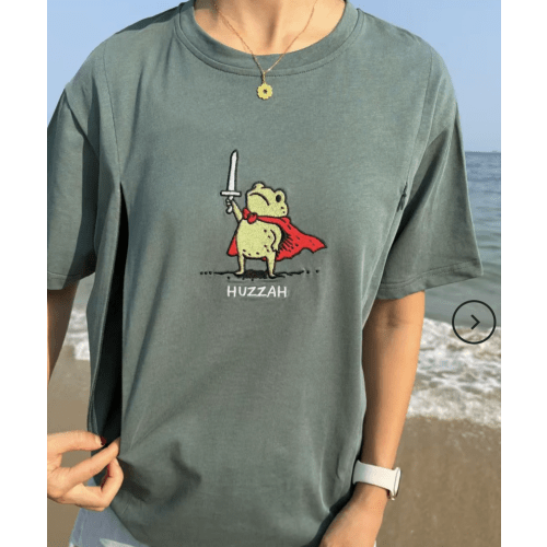 Huzzah Frog with Sword Nursing T-Shirt – Giftifymama