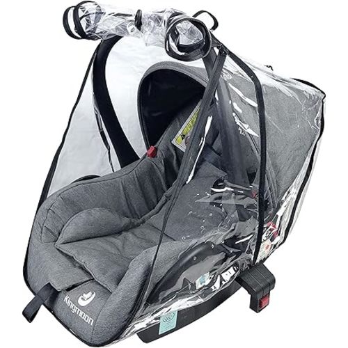 Baby Car Seat Rain Cover Universal Weather Shield Waterproof,Easy Access Zipper,Side Ventilation,EVA Material,Newborn Infant Child Travel Accessories