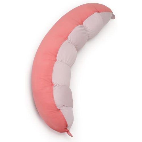 Peallow(Pat. Pend) – Long Round Body Pillow for Adults, Bolster Pillow for Sleeping, Soft and Supportive Pillow for Sleeping & Lumbar Support