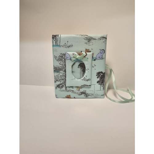 Mint Winnie the Pooh Photo Album - Perfect Gift!  Holds 100 4x6 Photos - Handmade
