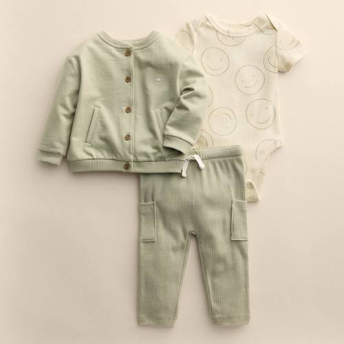 Baby Little Co. By Lauren Conrad Bomber Jacket, Bodysuit & Pants Set