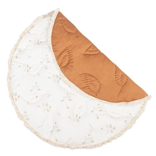 Willow Quilted Baby Play Mat (Dainty Leaf) - Crane Baby