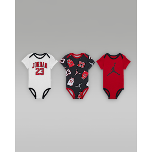 Jordan Baby (6-9M) 23 Jersey Bodysuit Set (3-Pack). Nike.com