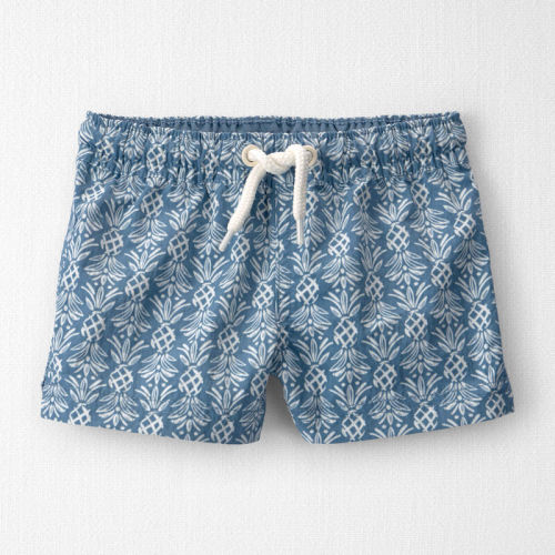 Baby Boy Recycled Swim Trunks in Bloom Lagoon Print | Carter’s Oshkosh Canada